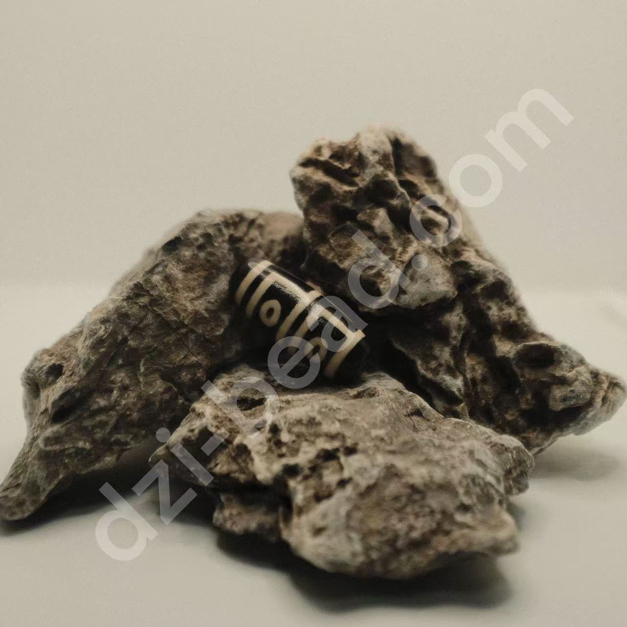 Minisize Four-Eyed Dzi Bead | Auspicious